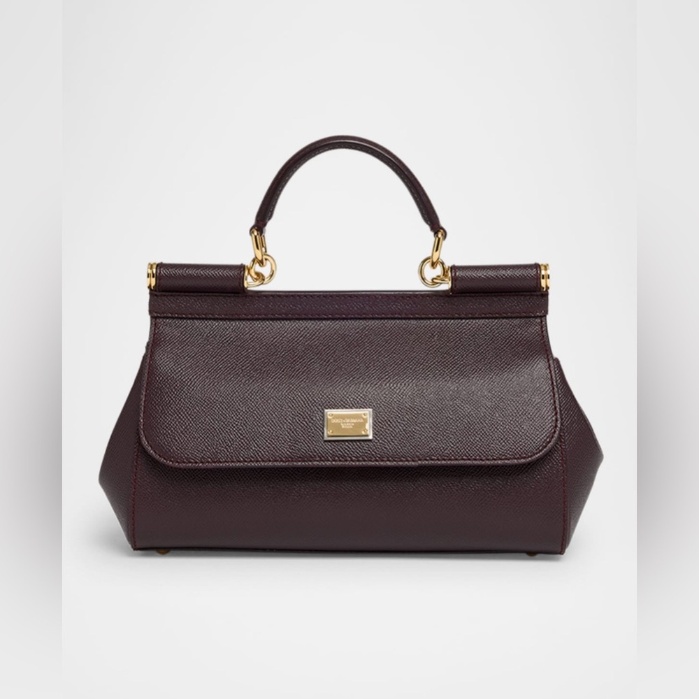 Dolce & Gabbana Sicily Leather Top-handle Bag